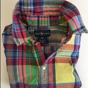 🐳 Ralph Lauren kids preppy classic button down shirt